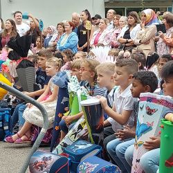 Kinder bei der Einschulung
